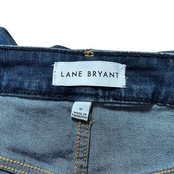 LANE BRYANT Cotton Blend Stretch Mid-Rise Boyfriend Capri Flex Magic Waistband - Picture 5 of 11